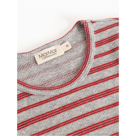 MarMar Modal Fine Rib Cherry Stripe Diro Kjole