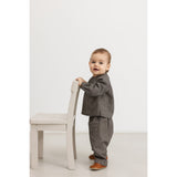 MarMar Structured Soft Cotton Houndstooth Check Panto Bukser
