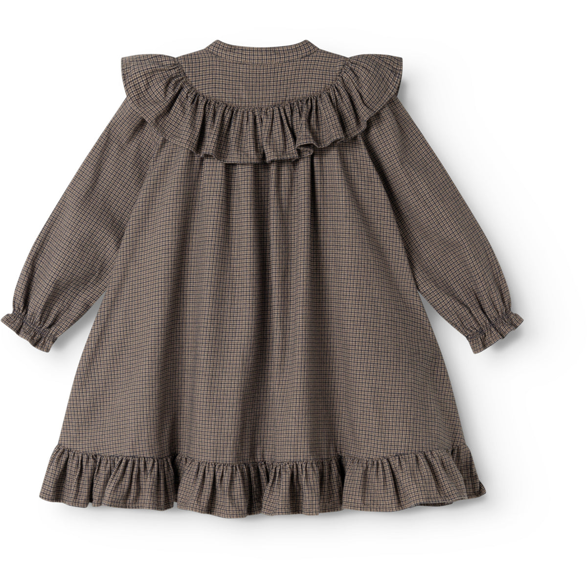 MarMar Structured Soft Cotton Houndstooth Check Dalina Kjole