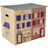Rice Paris Theme Raffia Opbevaring Box Ekstra Large Foldbar