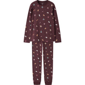 Name It Burgundy Christmas Nknvismas Ls Natsæt