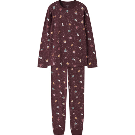Name It Burgundy Christmas Nknvismas Ls Natsæt