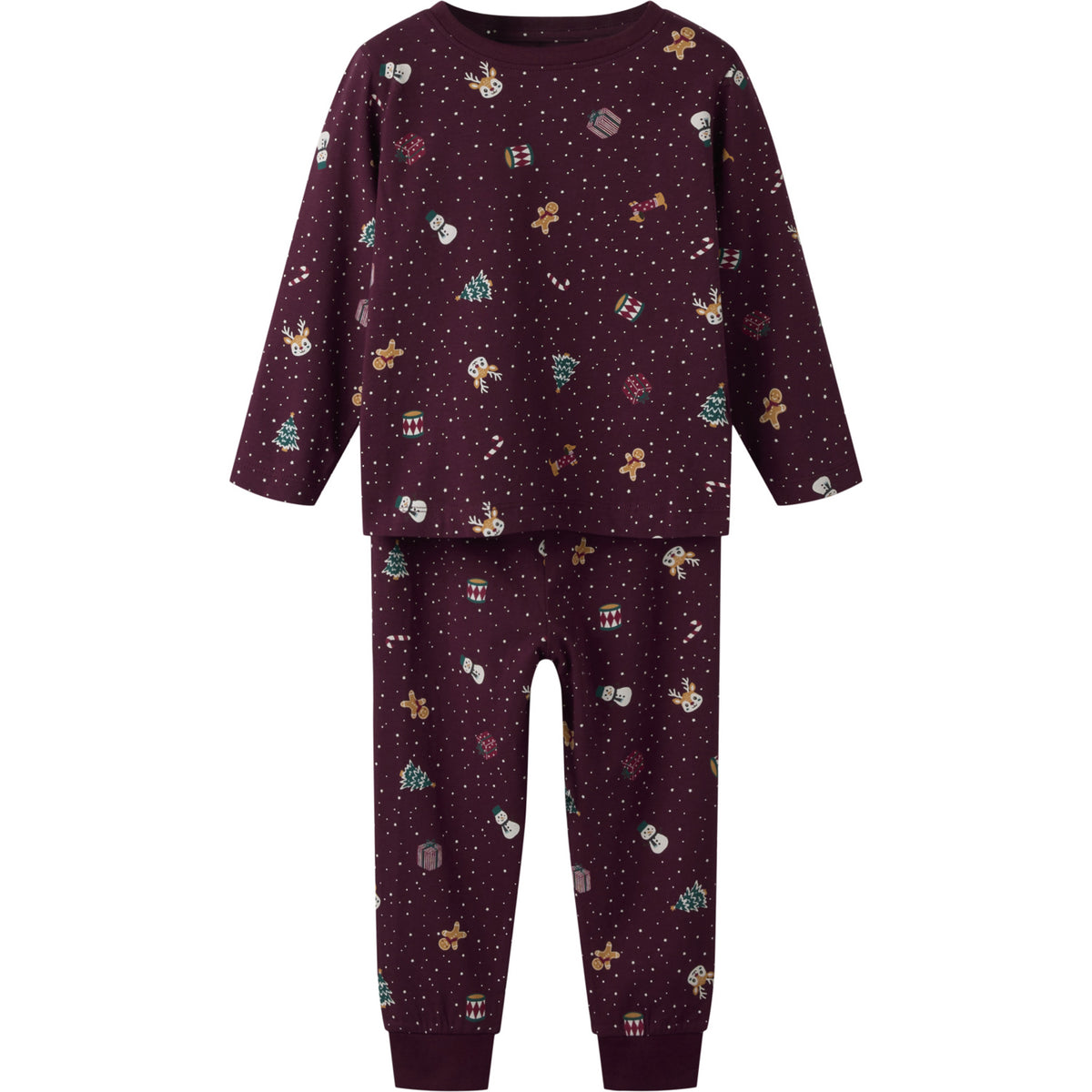 Name It Burgundy Christmas Nmnvismas Ls Natsæt
