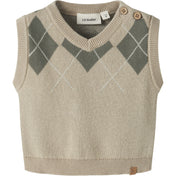 Lil'Atelier White Pepper Mulled Basil Nbmronan Strik Vest Lil