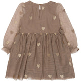 THE NEW Siblings Taupe Gray EMB TN TNSTYna L_S Mesh Kjole
