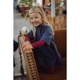 Fliink Dark Denim Blue Donna Embr Skjorte Kjole