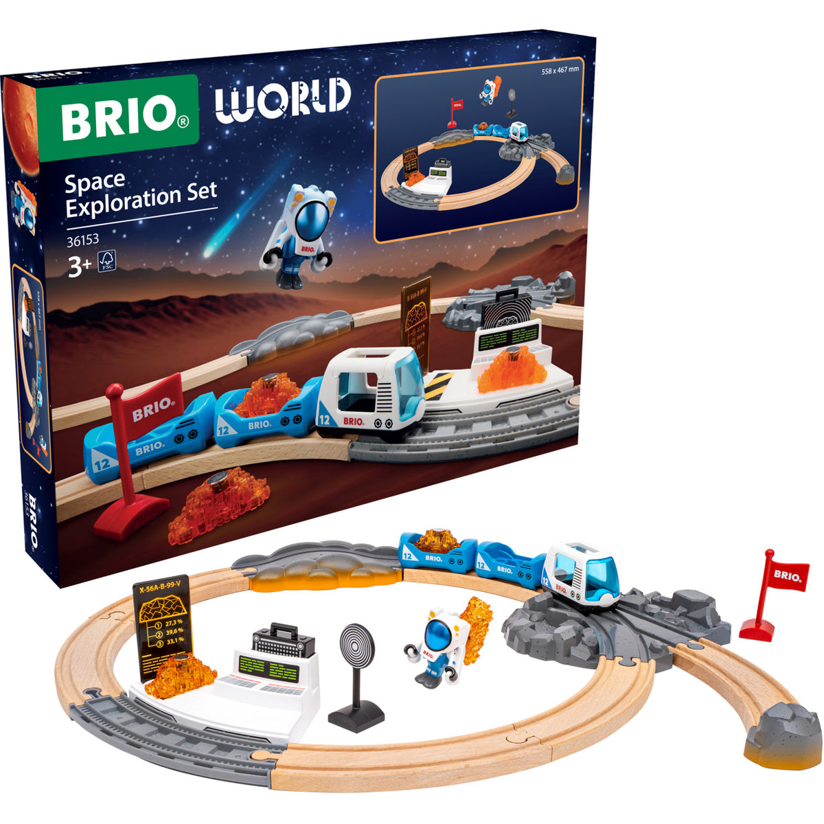 BRIO® 36153 Togbane-sæt Rumforskning