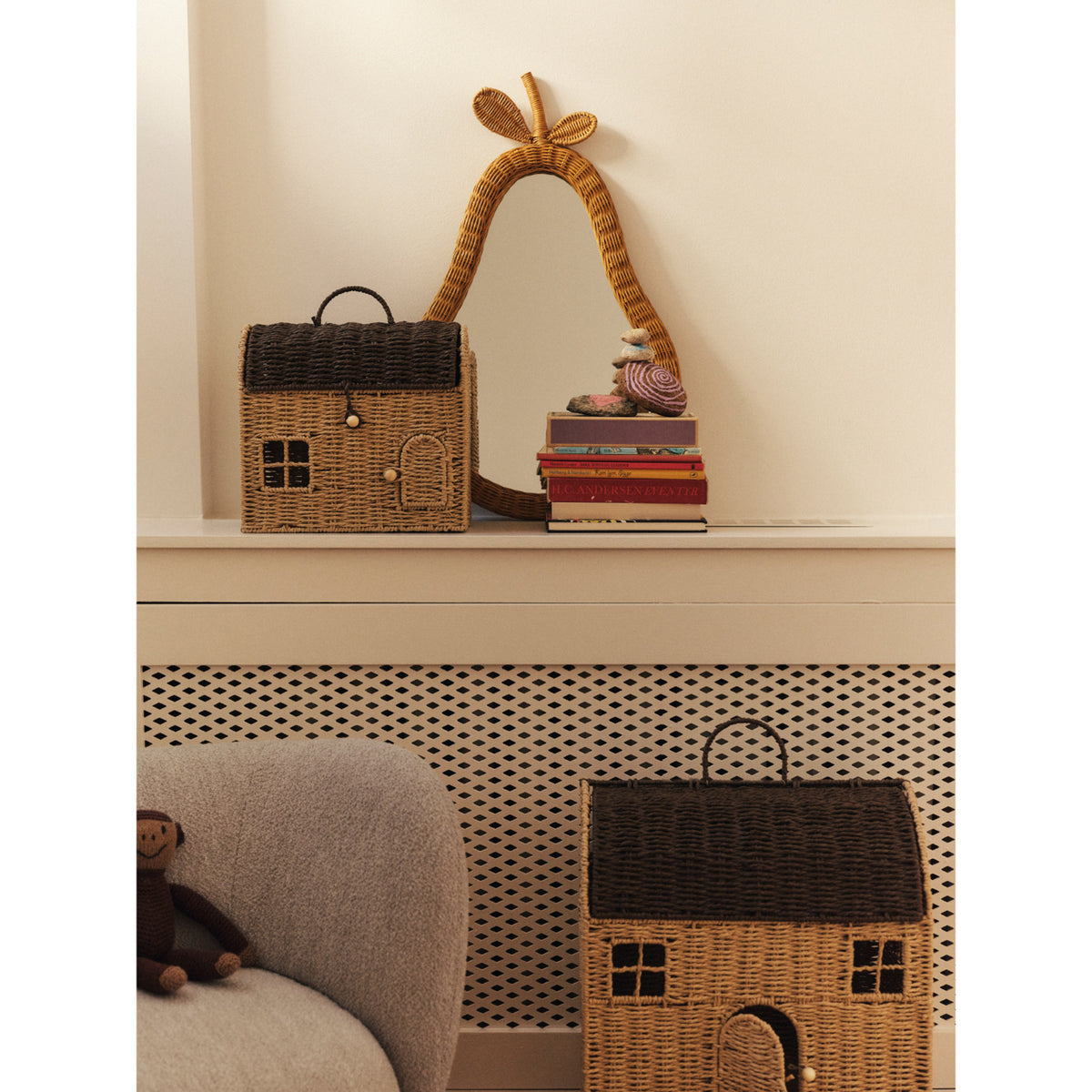 Ferm Living Natural Pear Flettet Spejl