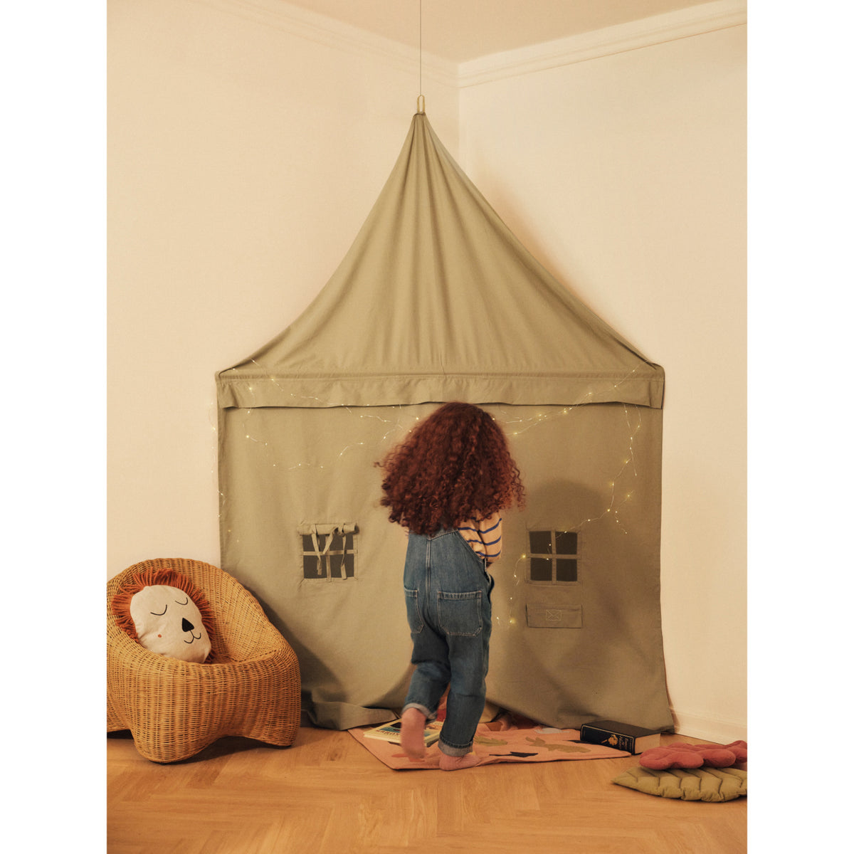 Ferm Living Rose/Multi Lunden Tæppe