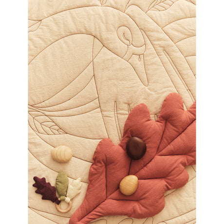 Ferm Living Tea Green/Baked Clay Leaf Cushions 2 Pak