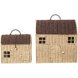Ferm Living Natural/Dark Brown Casu Opbevaring Houses 2 Pak