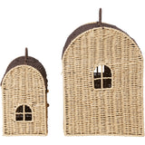 Ferm Living Natural/Dark Brown Casu Opbevaring Houses 2 Pak
