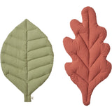Ferm Living Tea Green/Baked Clay Leaf Cushions 2 Pak