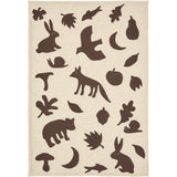 Ferm Living Off-white/Dark Chocolate Lunden Tæppe
