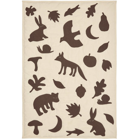 Ferm Living Off-white/Dark Chocolate Lunden Tæppe