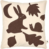 Ferm Living Off-white/Dark Chocolate Lunden Hynde