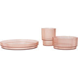 Ferm Living Blush Ripple Børne Spisesæt