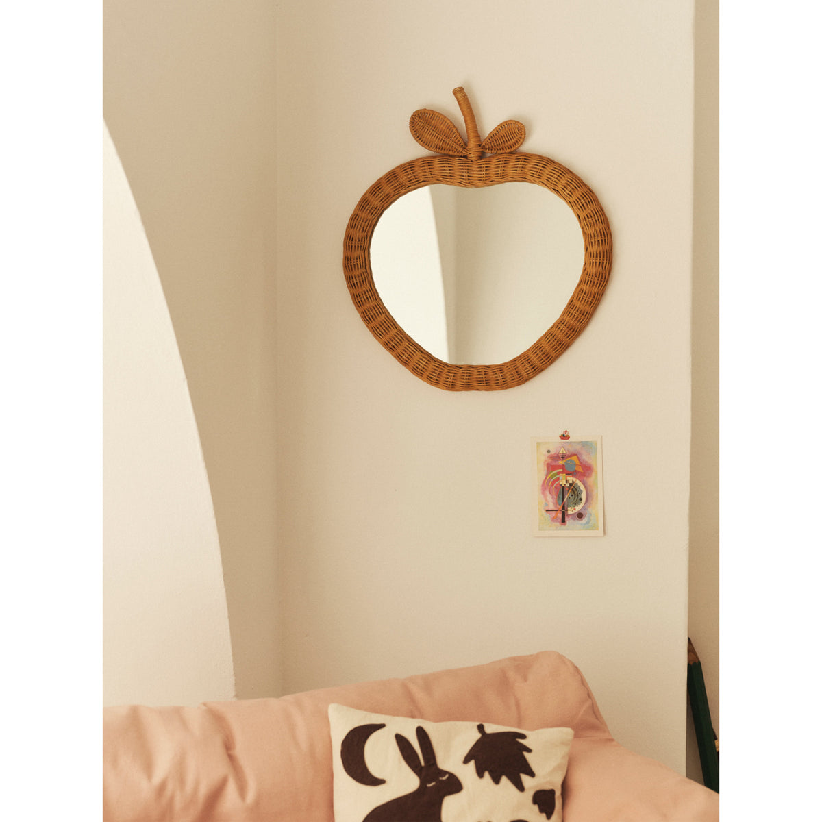 Ferm Living Natural Apple Flettet Spejl