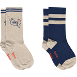 Mp Danmark x Børns Vilkår Beige Melange Hej Strømper - 2-pack