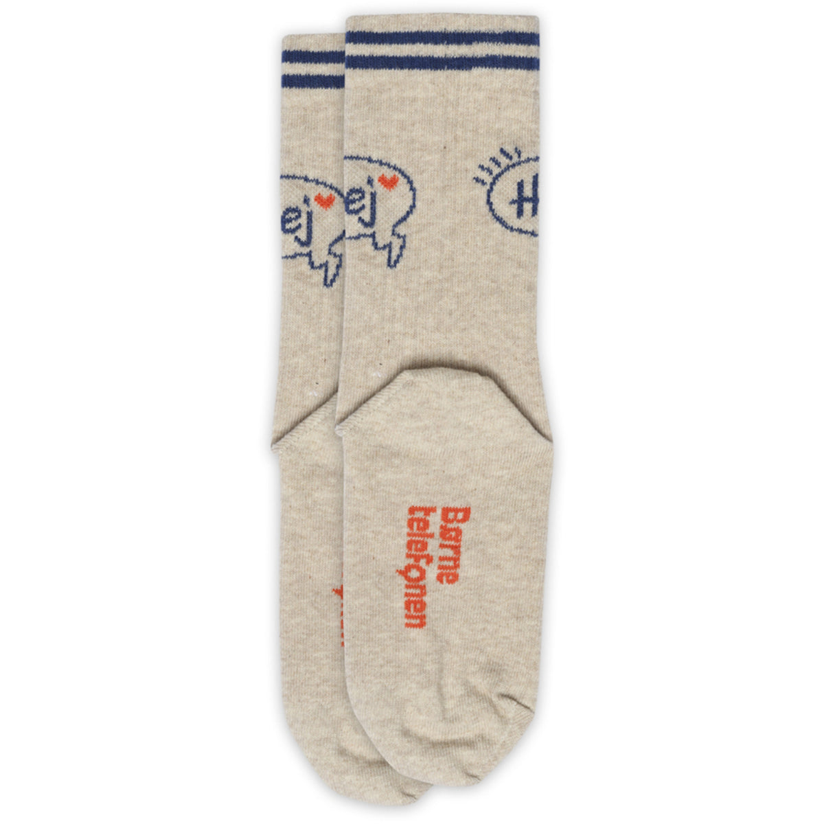 Mp Danmark x Børns Vilkår Beige Melange Hej Strømper - 2-pack
