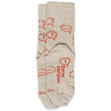 Mp Danmark x Børns Vilkår Beige Melange Phone Strømper - 2-pack