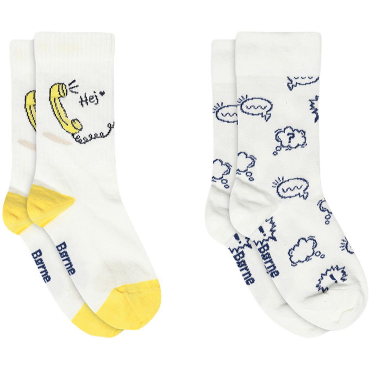 Mp Danmark x Børns Vilkår Snow White Phone Strømper - 2-pack