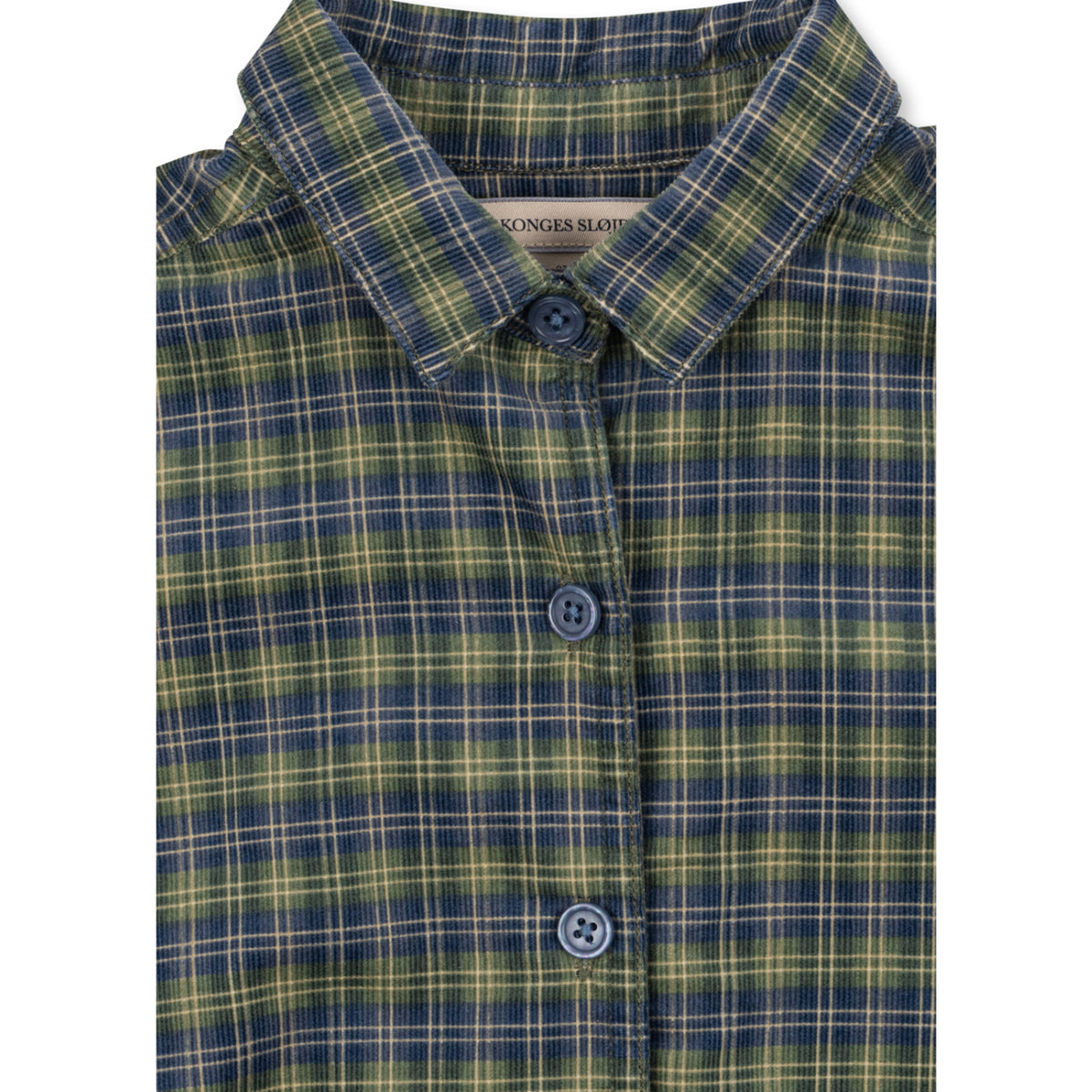 Konges Sløjd Laurel Blue Check Cara Ls Skjorte Gots
