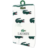 LACOSTE Blanc 3Pk Croc Bomuld Crew