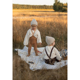 Silly Silas Wooly Footed Strømpebukser Med Braces Espresso Brown