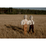 Silly Silas Wooly Footless Strømpebukser Med Braces Espresso Brown