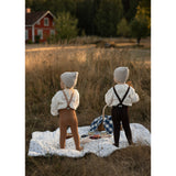 Silly Silas Wooly Footless Strømpebukser Med Braces Espresso Brown
