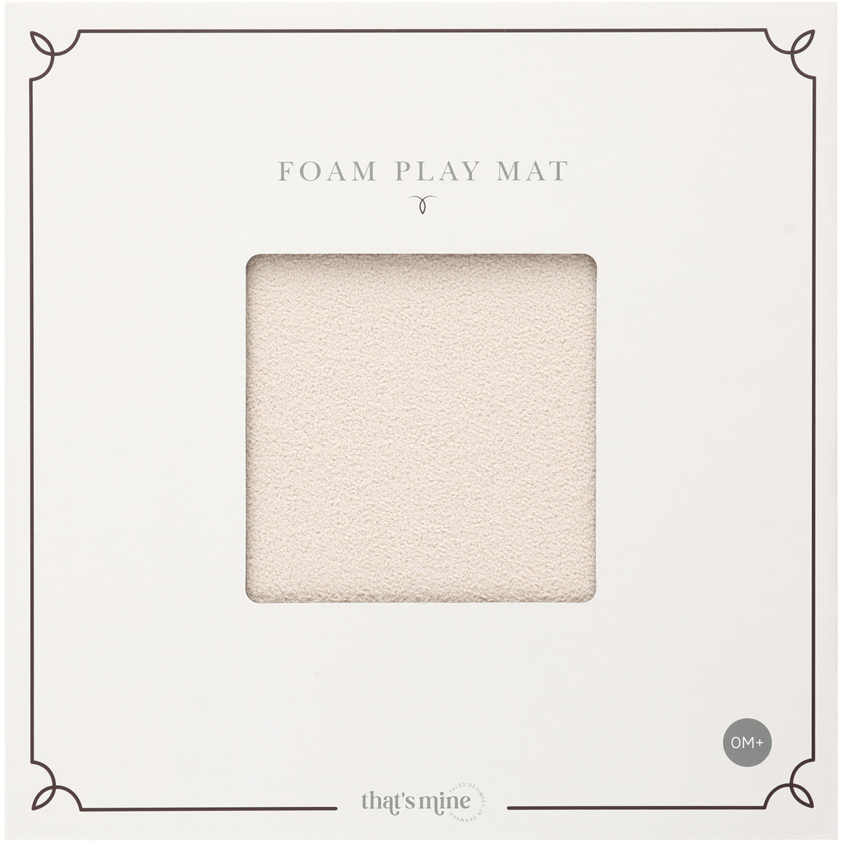 That's Mine Soft Beige Aiva Skum Leg Mats Square