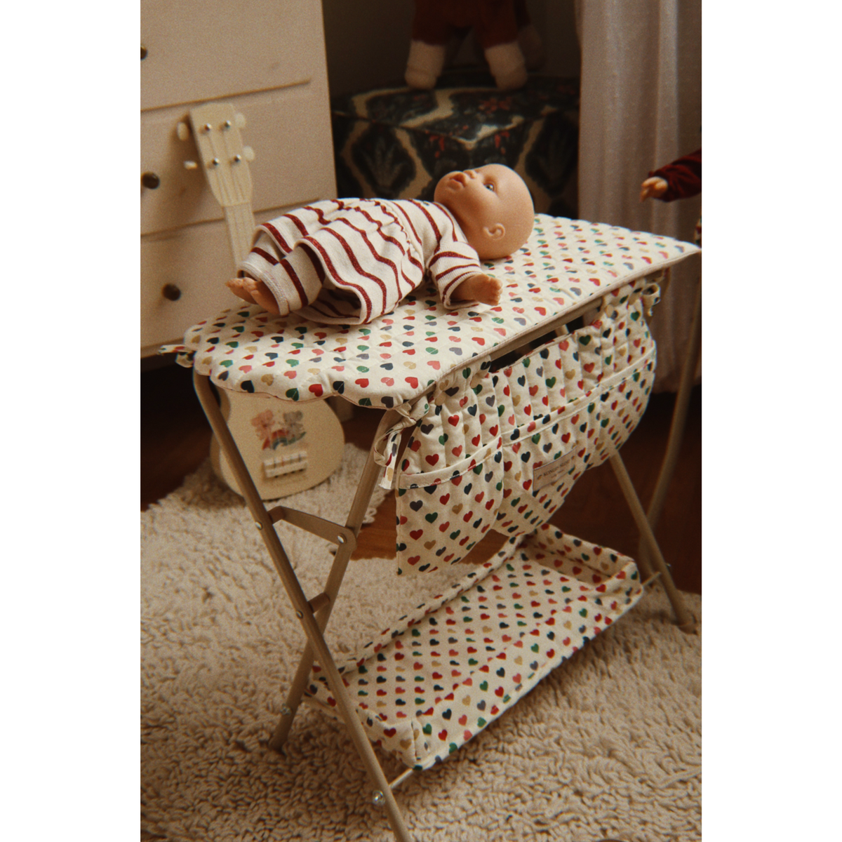 Konges Sløjd Creamy Stripe Bella Baby Dukke