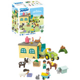 Playmobil® Junior Farm Adventure With Tractor, Trailer, And Animal Friends