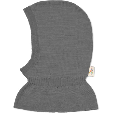 COPENHAGEN COLORS Grey Mel. Lt. Strikket Merino Elefanthue Med Flæse