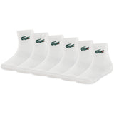 LACOSTE Blanc 6Pk Crew Strømper