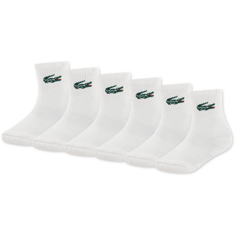 LACOSTE Blanc 6Pk Crew Strømper