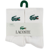 LACOSTE Blanc 6Pk Crew Strømper