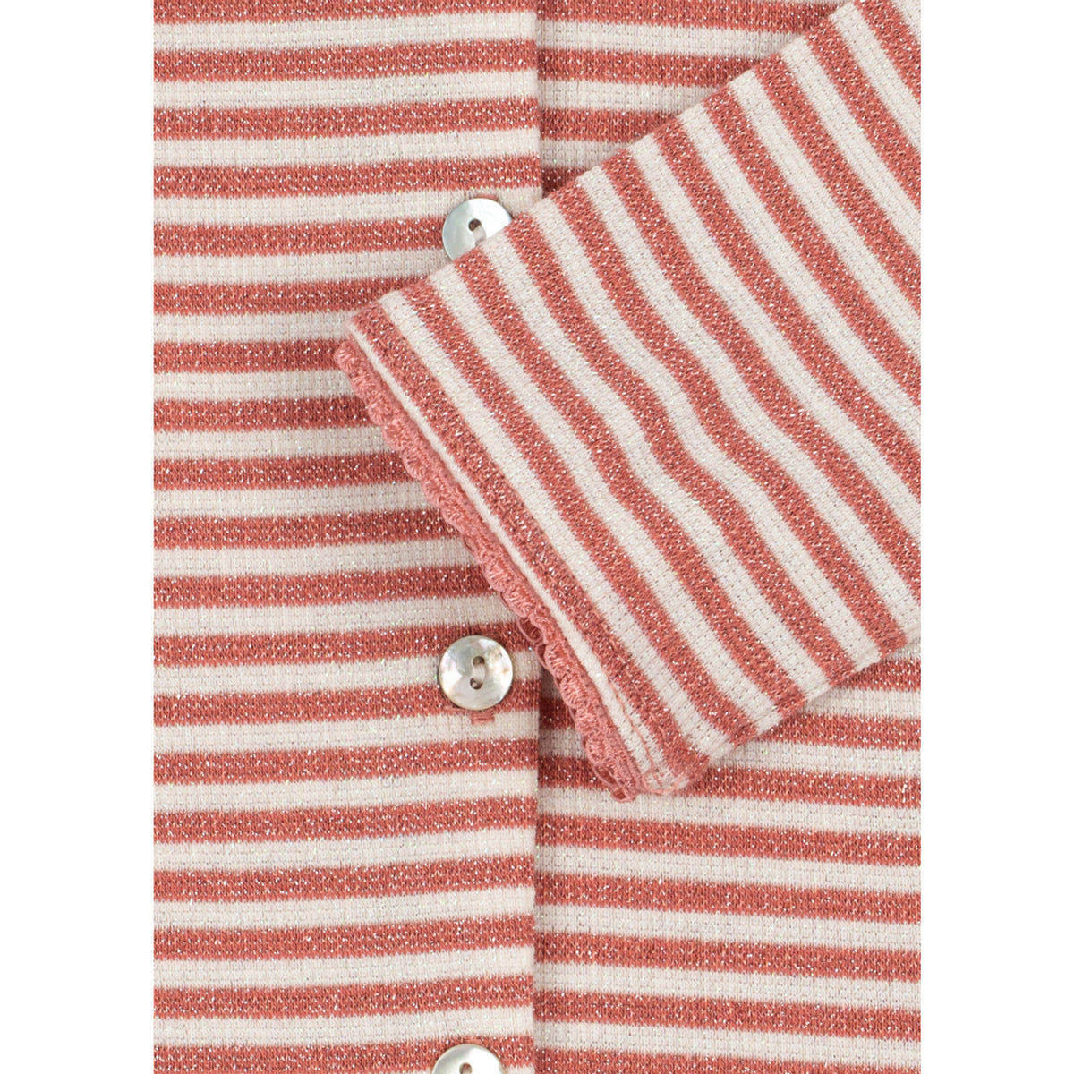 Konges Sløjd Rose Cream Stripe Roli Stripe Cardigan Ocs