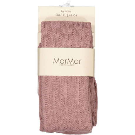 MarMar Tights Pointelle Dusty Mauve Strømpebukser Pointelle