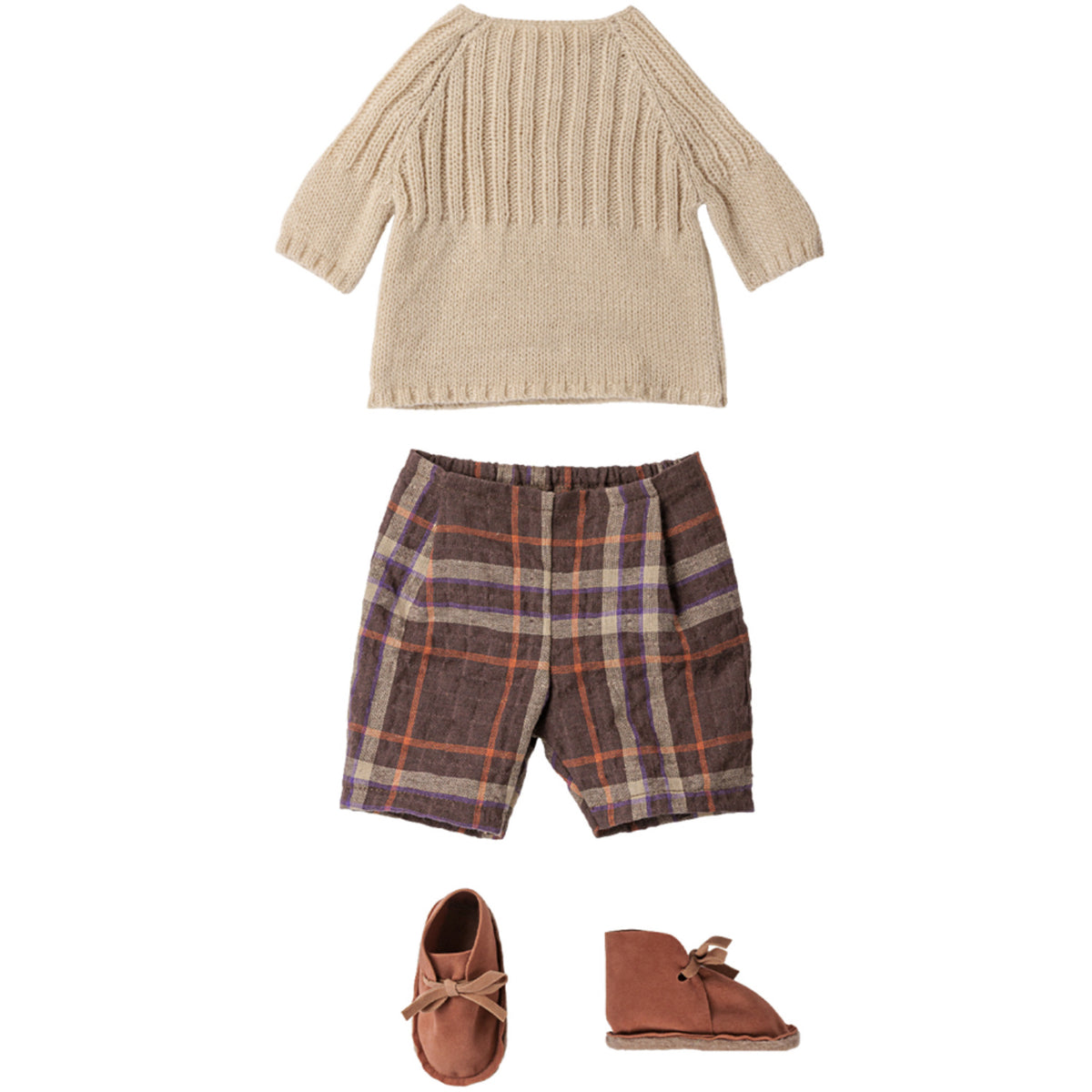 Maileg Hare, Str. 4 - Klassisk - Bukser Og Strikket Sweater