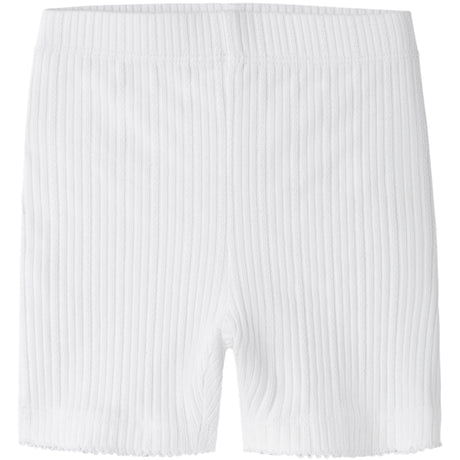 Name It Bright White Nmfjudy Slim Biker Shorts