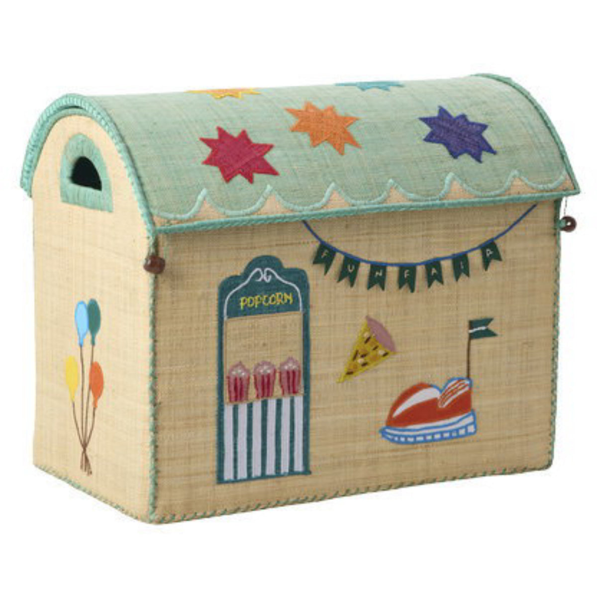 Rice Mint Fun Fair Theme Raffia Toy Kurve 3-Pack