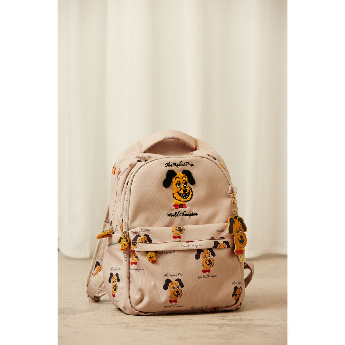 Mini Rodini Beige Rodini Prix Aop School Rygsæk