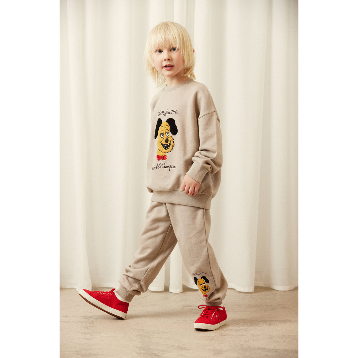 Mini Rodini Grey Rodini Prix Chenille Sweatshirt