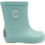 Mikk-Line Stone Blue Gummistøvler Solid - Barefoot