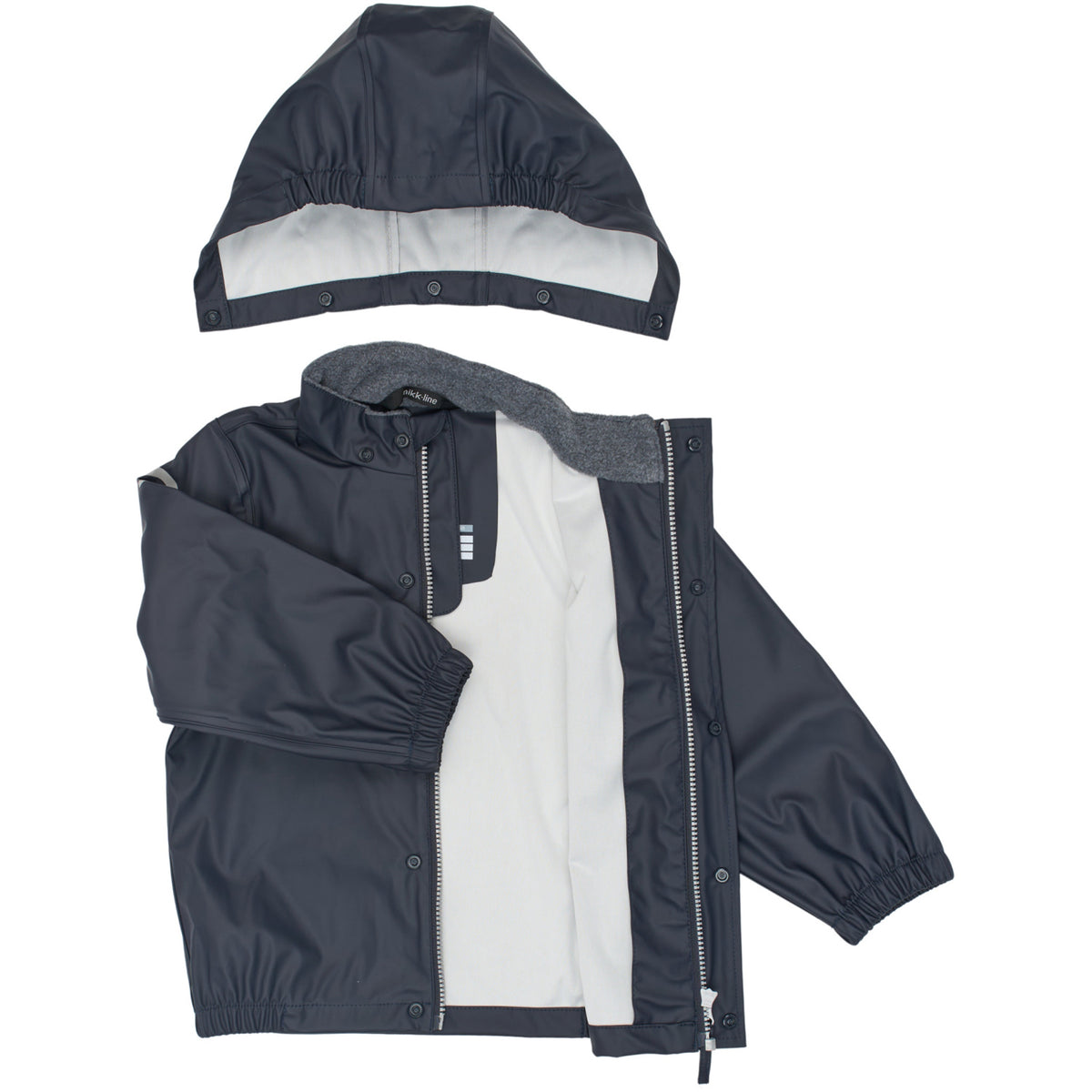 Mikk-Line Dark Navy Pu Rain Sæt W/O Susp.