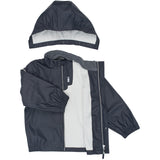 Mikk-Line Dark Navy Pu Rain Sæt W/O Susp.