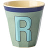 Rice Melamin Kop Med The Letter R - Vintage - Khaki - Medium - 250 Ml