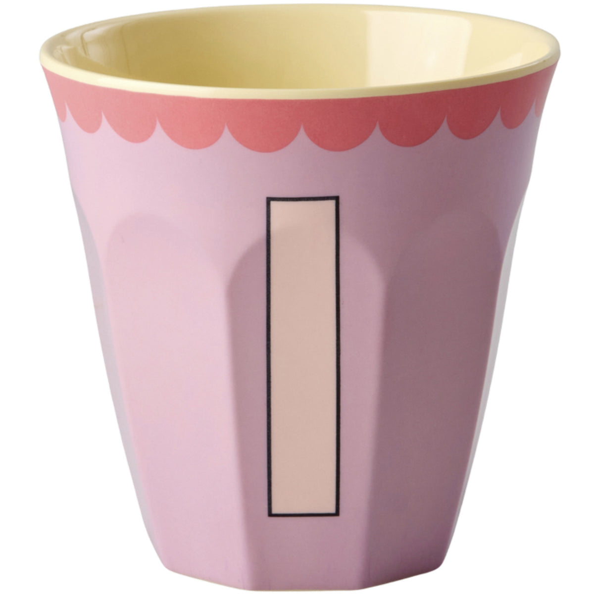 Rice Melamin Kop Med The Letter I - Vintage - Lavender - Medium - 250 Ml